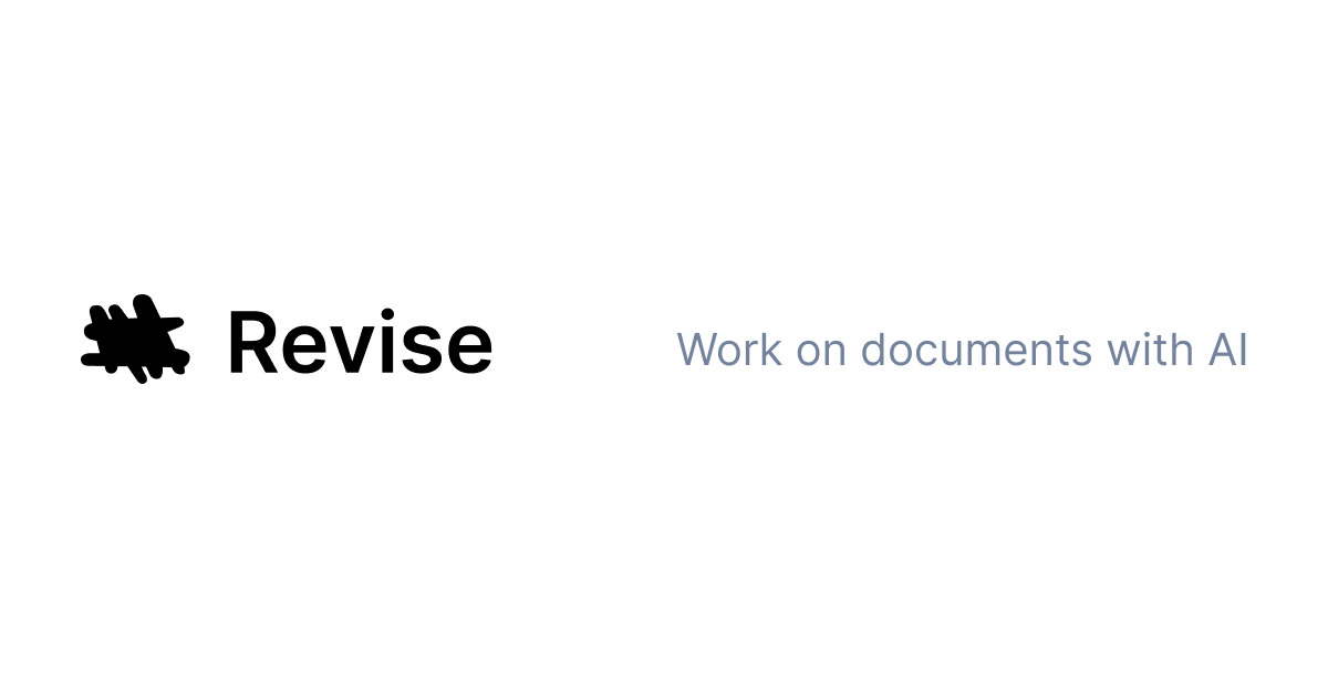 Revise — работайте с документами с помощью ИИ