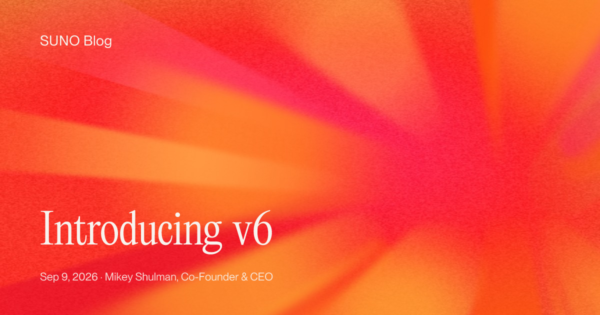 Suno выпустила v6 — новое поколение музыкальных моделей
